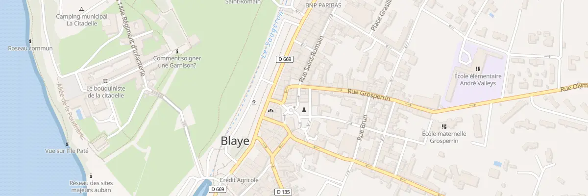 Plan du 3 Rue l’Abbe Labat à Blaye