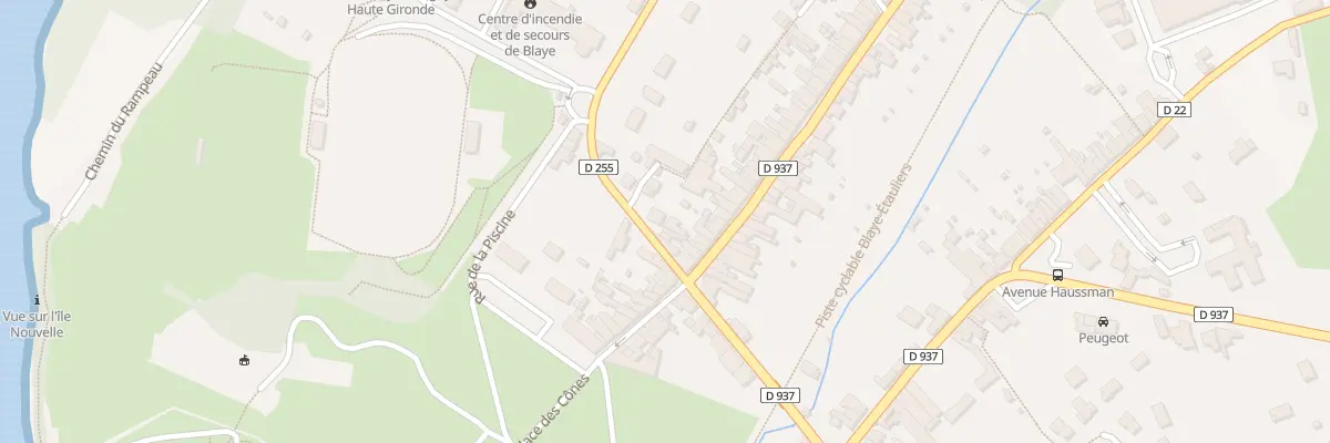 Plan du 12 Rue Joseph Taillasson à Blaye