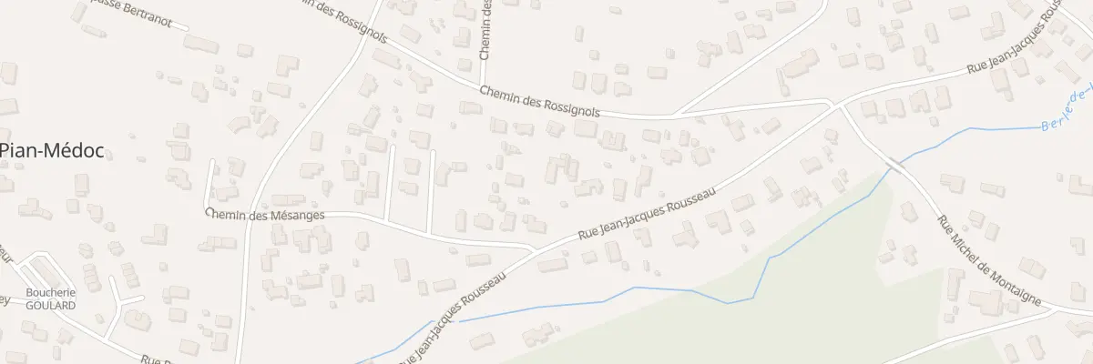 Plan du 271 Rue Jean-jacques Rousseau au Pian-Médoc