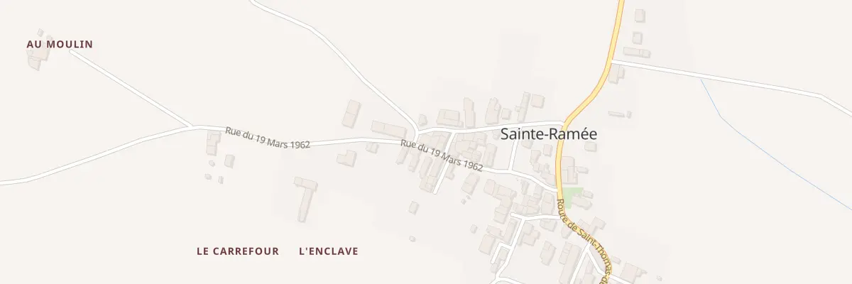 Plan du 5004 Le Bourg Sud à Sainte-Ramée