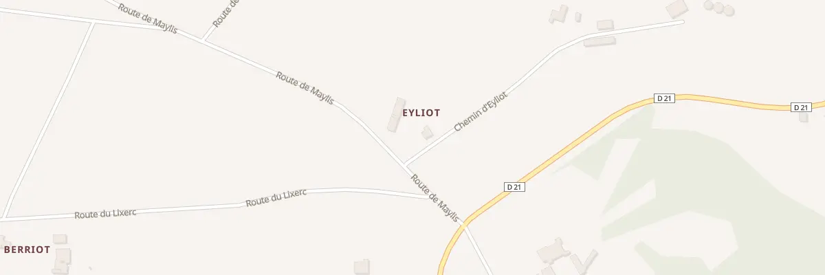 Plan du 110 Rte de Maylis à Doazit