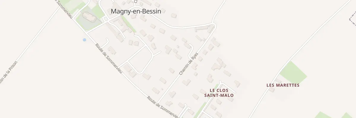 Plan du 5 Che de Ryes à Magny-en-Bessin