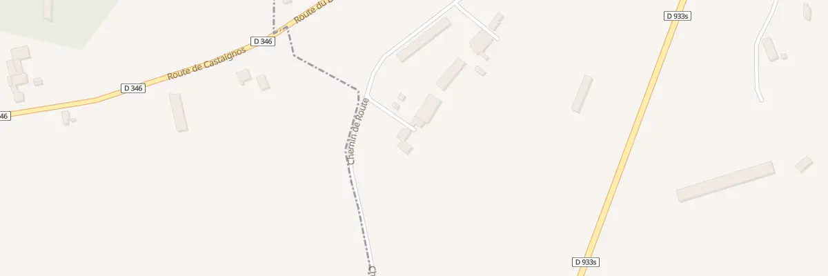 Plan du 289 Rte de Bearn à Castaignos-Souslens