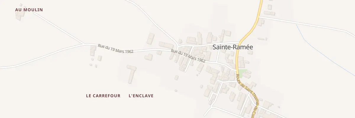 Plan du 5025 Le Bourg Sud à Sainte-Ramée