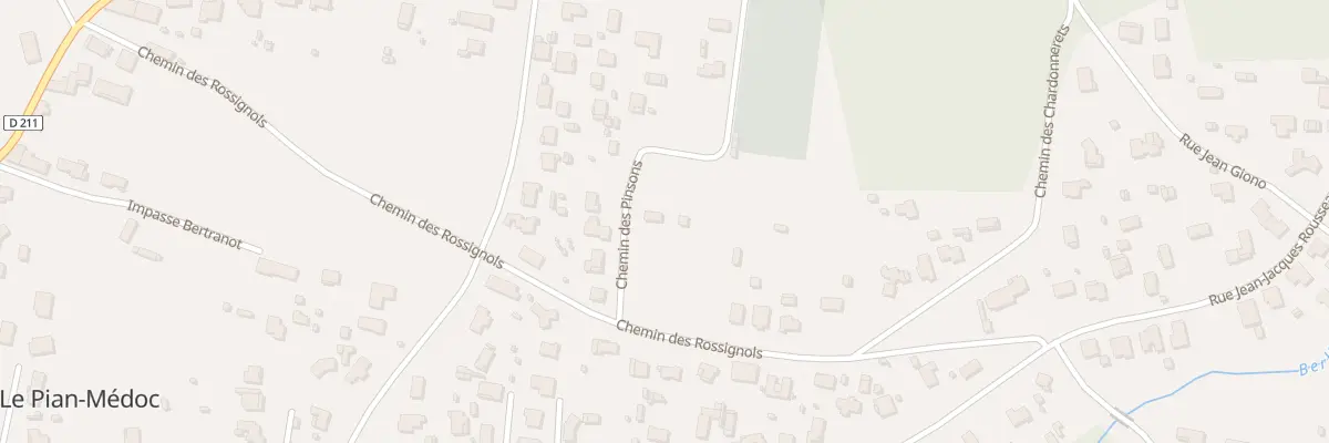 Plan du 76 Che des Pinsons au Pian-Médoc