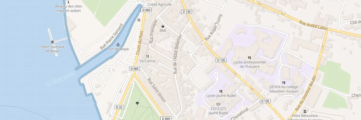 Plan du 31 Rue de l’Abbé Bellemer à Blaye