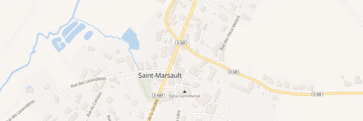 Plan du 17 Rue de la Vendee . St Marsault à La Forêt-sur-Sèvre