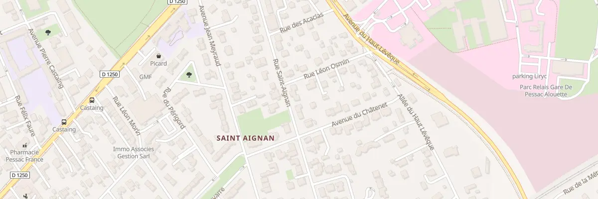 Plan du 28 Av Saint-Aignan à Pessac