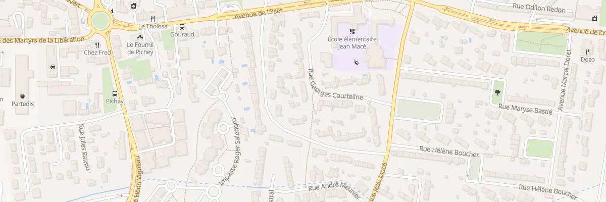 Plan du 17 Rue Georges Courteline à Mérignac