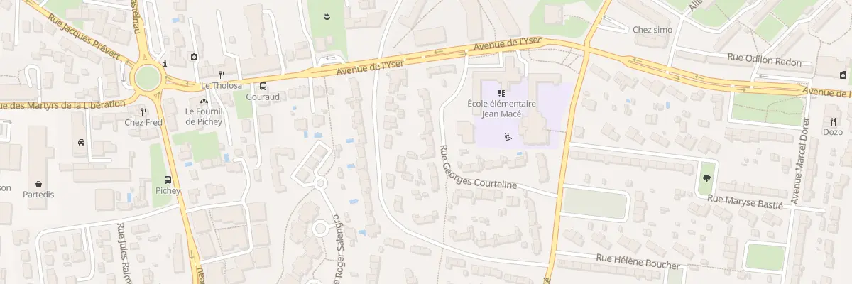 Plan du 11 Rue Georges Courteline à Mérignac