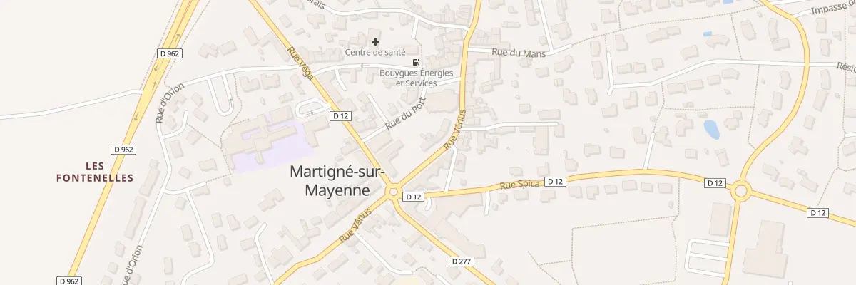 Plan du 6 Rue Venus à Martigné-sur-Mayenne