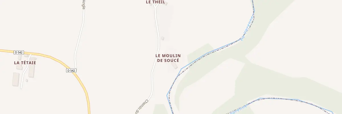 Plan du 5023 Le Moulin de Souce à Soucé