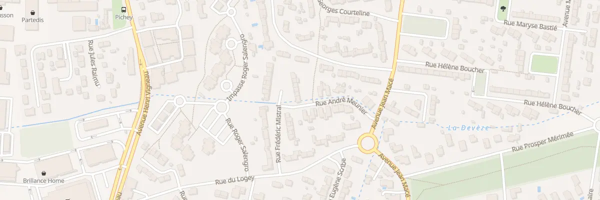 Plan du 15 Rue Frédéric Mistral à Mérignac