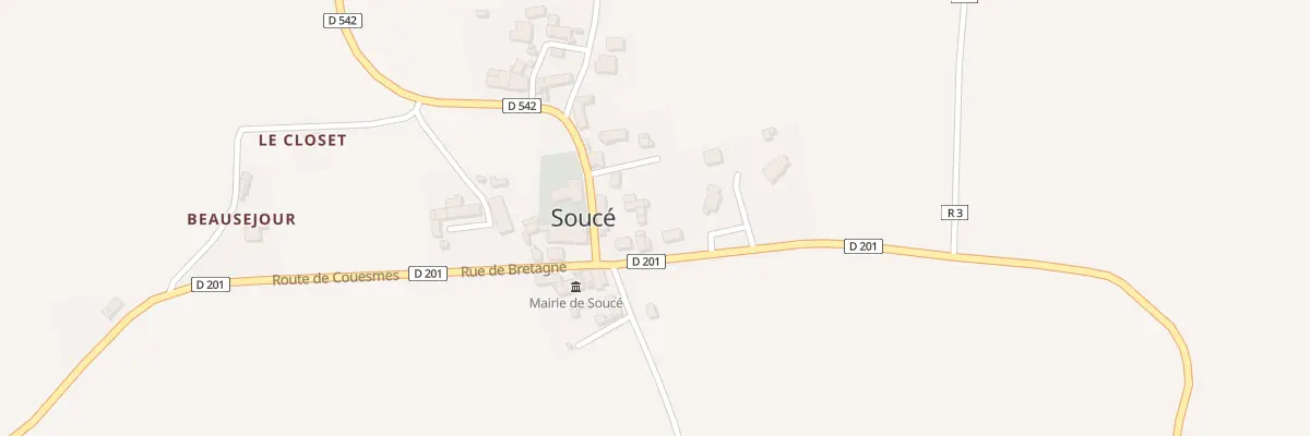 Plan du 17 Rue de Bretagne à Soucé