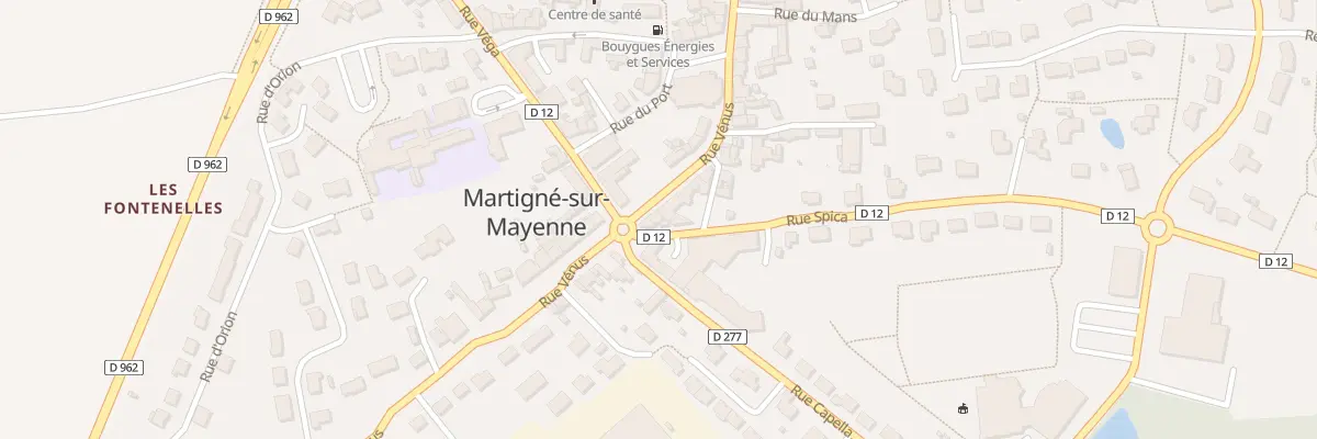 Plan du 13 Rue Venus à Martigné-sur-Mayenne