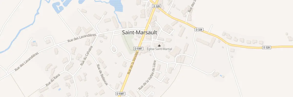 Plan du 25 Rue de la Vendee . St Marsault à La Forêt-sur-Sèvre