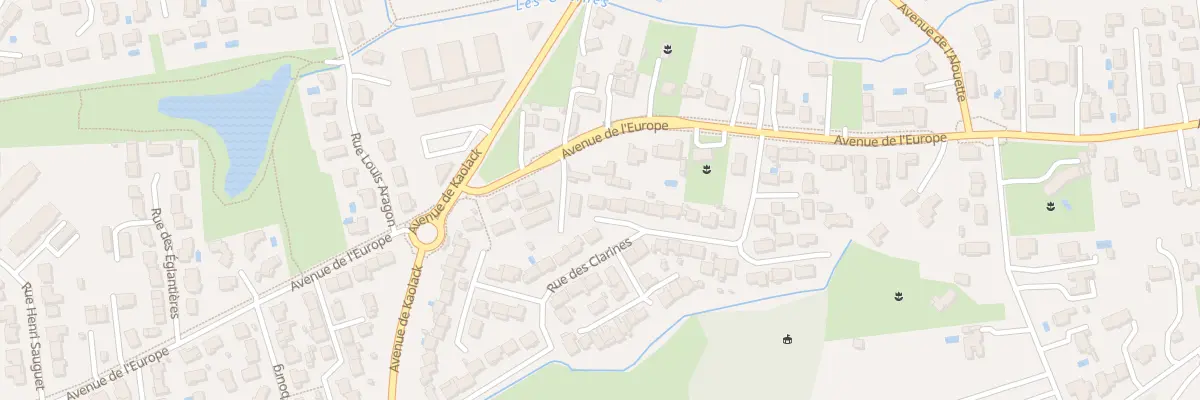 Plan du 93 Rue des Clarines à Mérignac