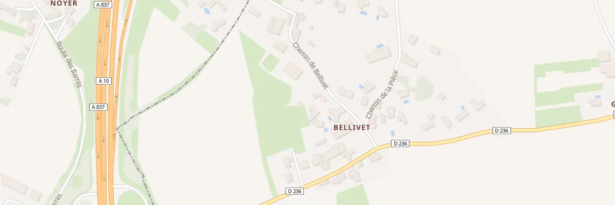 Plan du 5 Che de Bellivet à Saintes