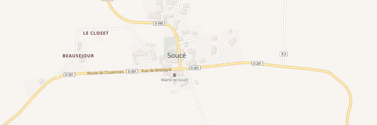 Plan du 2 Rue de Normandie à Soucé