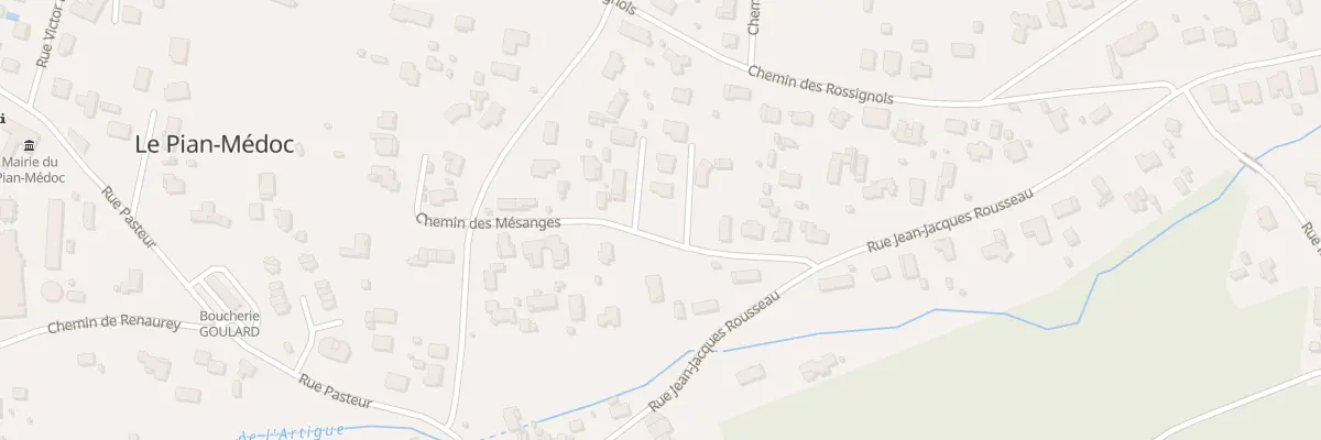 Plan du 138 Che des Mésanges au Pian-Médoc