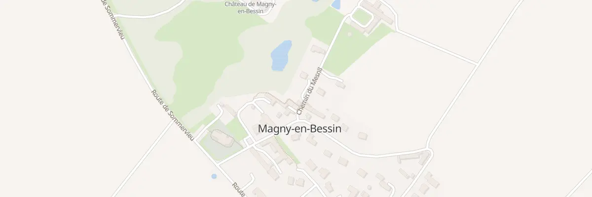 Plan du 1 Che du Mesnil à Magny-en-Bessin