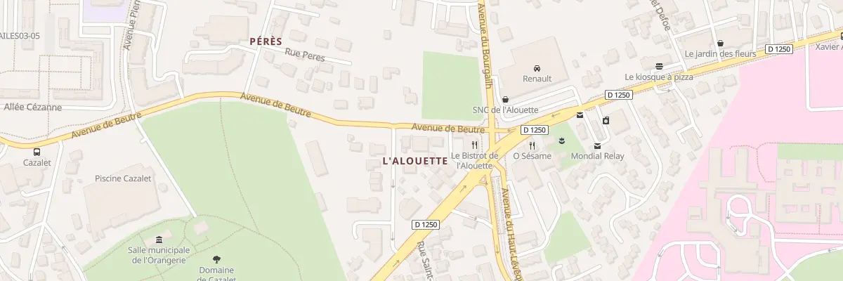 Plan du 7 Av de Beutre à Pessac