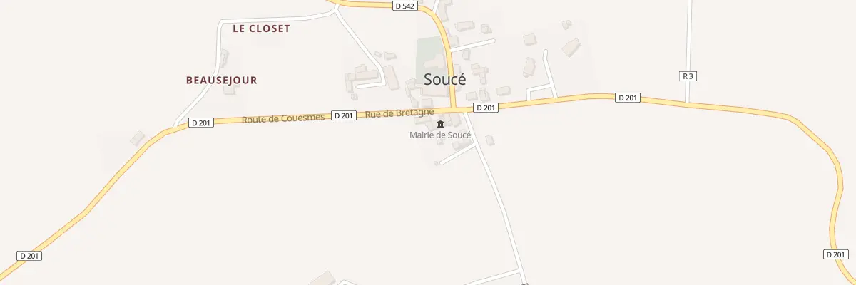 Plan du 6 Rue Bretagne à Soucé