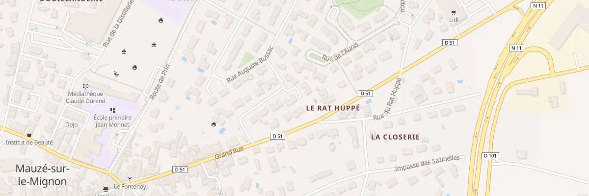 Plan du 7 Rue Raoul Germond à Mauzé-sur-le-Mignon