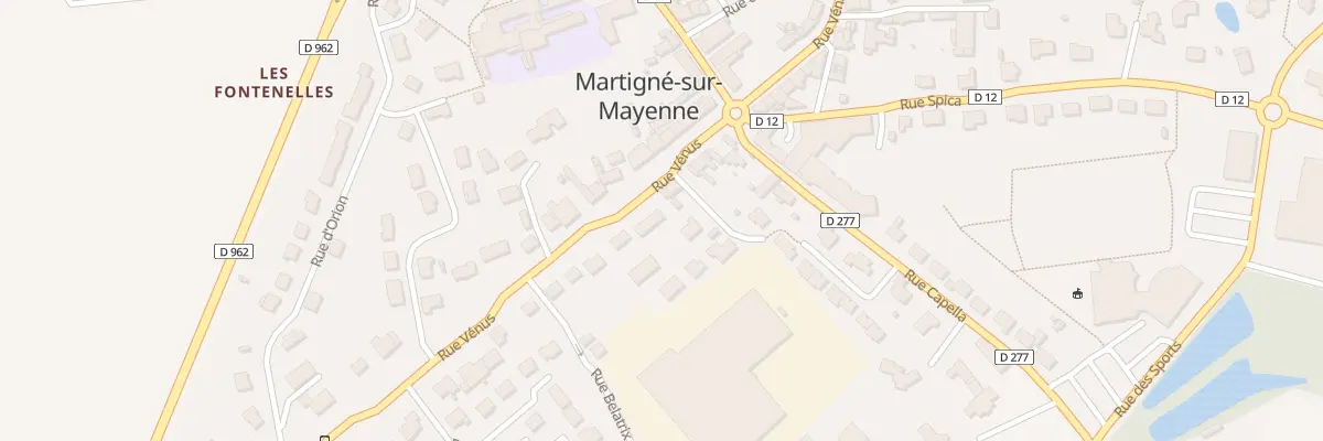 Plan du 25 Rue Venus à Martigné-sur-Mayenne