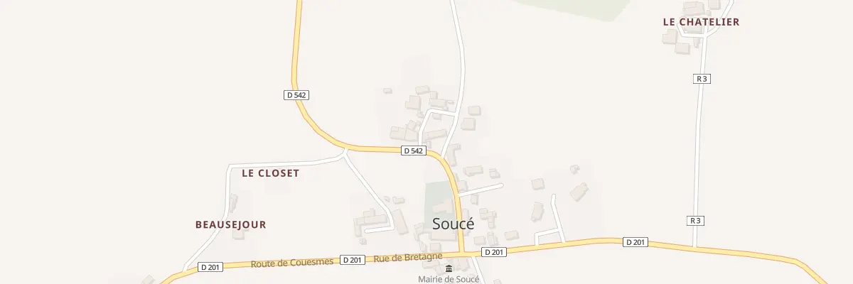 Plan du 16 Rue de Normandie à Soucé