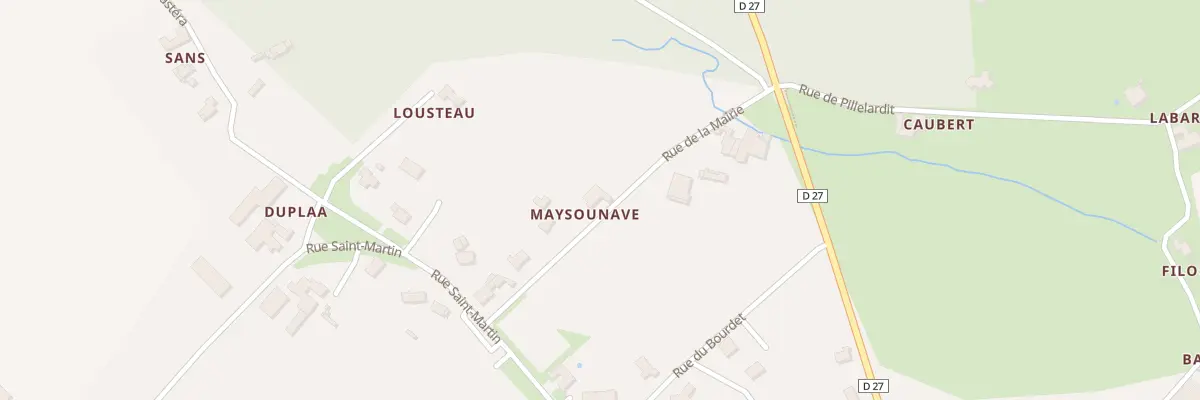 Plan du 6 Rue de la Mairie à Poey-d’Oloron