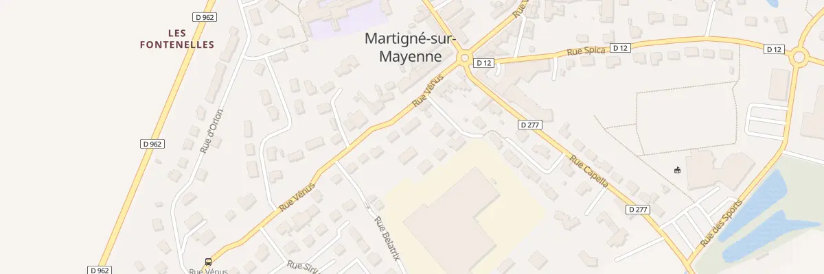 Plan du 27 Rue Venus à Martigné-sur-Mayenne
