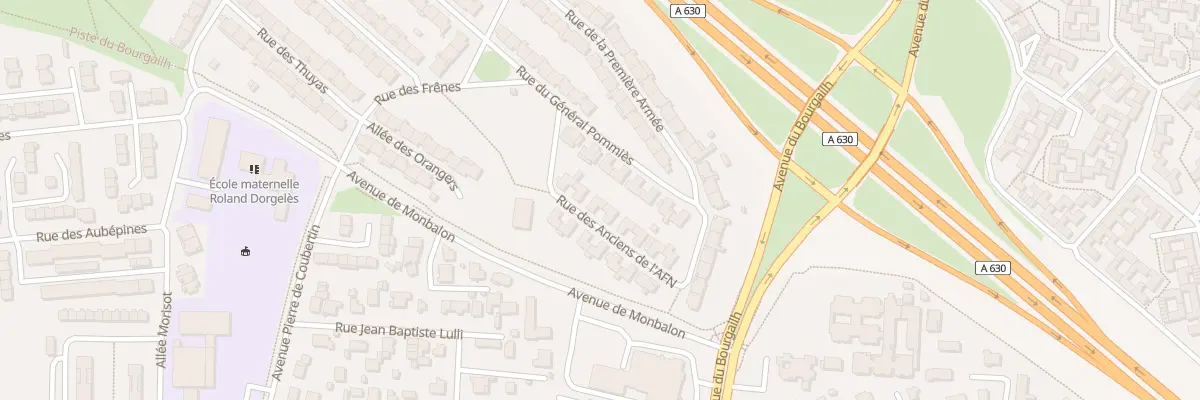 Plan du 5 Rue des Anciens de l’Afn à Pessac