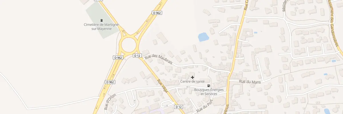 Plan du 28 Rue des Maubrais à Martigné-sur-Mayenne