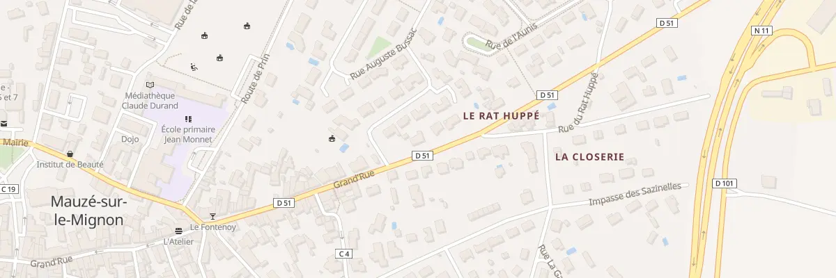 Plan du 32 Rte de Niort à Mauzé-sur-le-Mignon