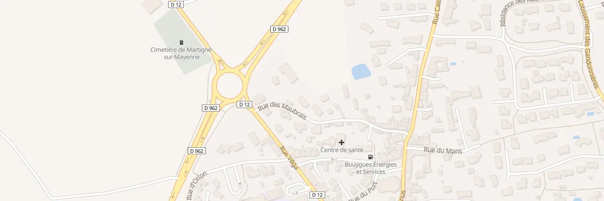 Plan du 30 Rue des Maubrais à Martigné-sur-Mayenne