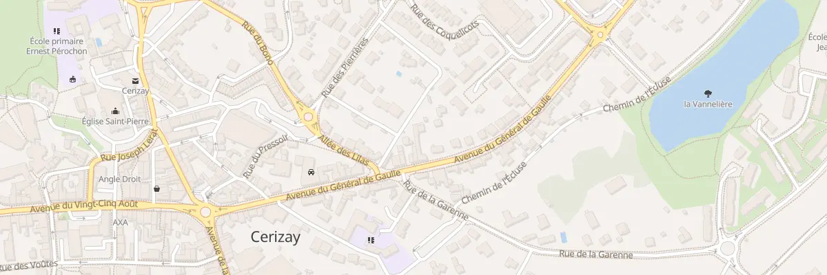 Plan du 53 Av du Gen de Gaulle à Cerizay