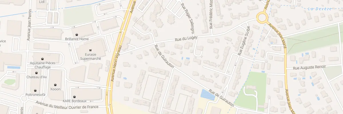 Plan du 45 Rue de Guirauton à Mérignac