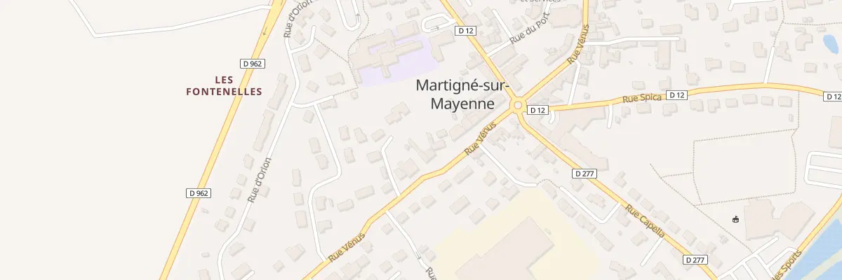 Plan du 22 Rue Venus à Martigné-sur-Mayenne