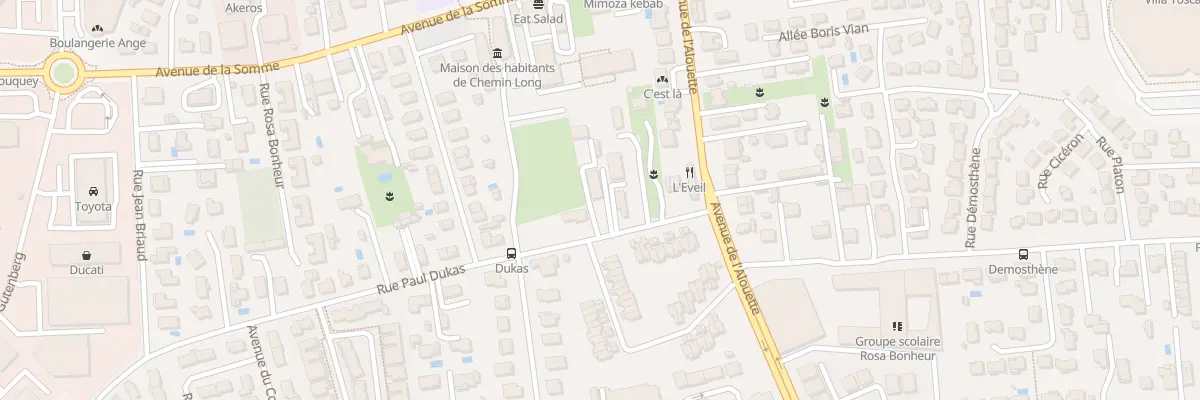 Plan du 11 Rue Paul Dukas à Mérignac