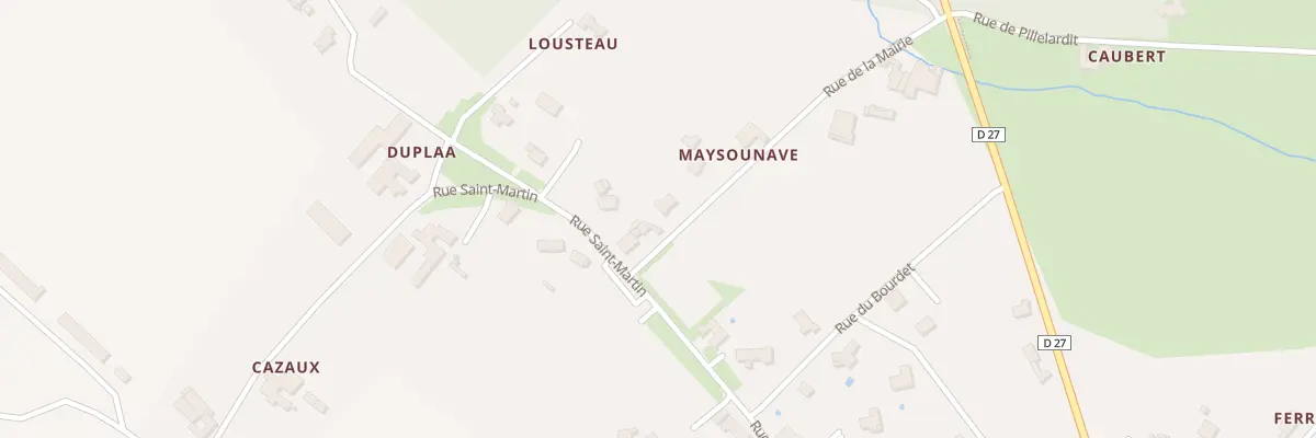 Plan du 10 Rue de la Mairie à Poey-d’Oloron