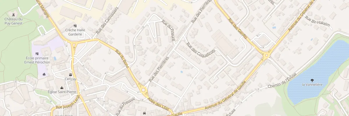 Plan du 8 Rue des Pierriéres à Cerizay