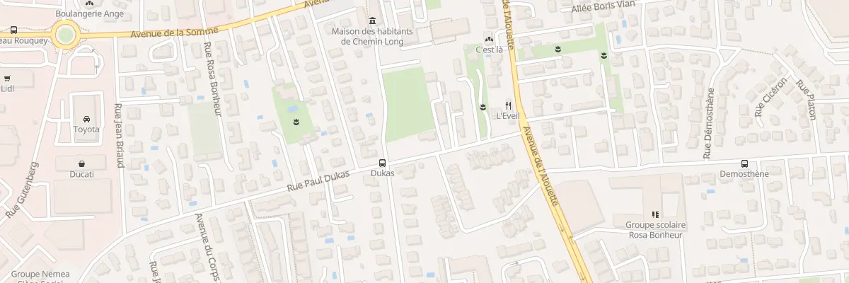 Plan du 13 Rue Paul Dukas à Mérignac