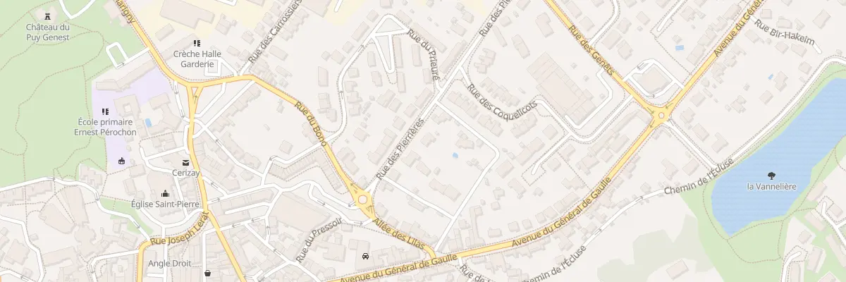 Plan du 6 Rue des Pierriéres à Cerizay