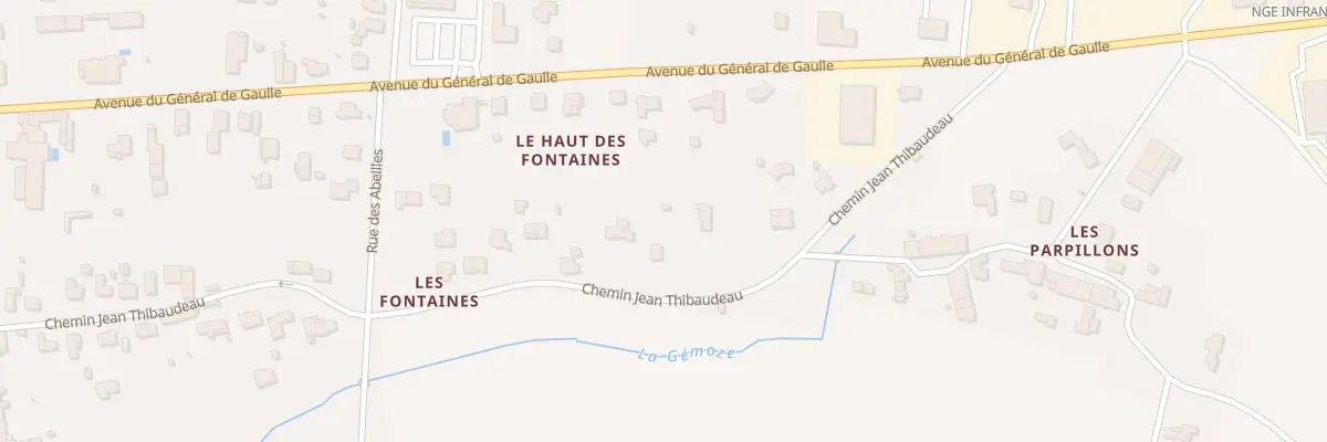 Plan du 29 Che Jean Thibaudeau à Gémozac