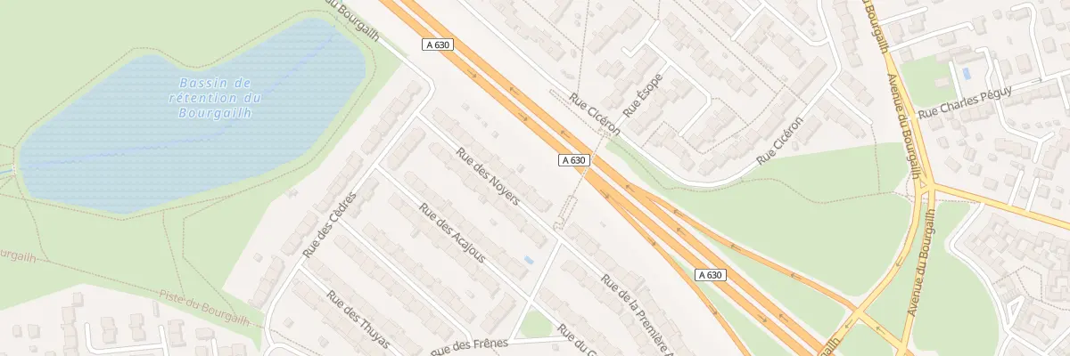 Plan du 6 Rue des Noyers à Pessac