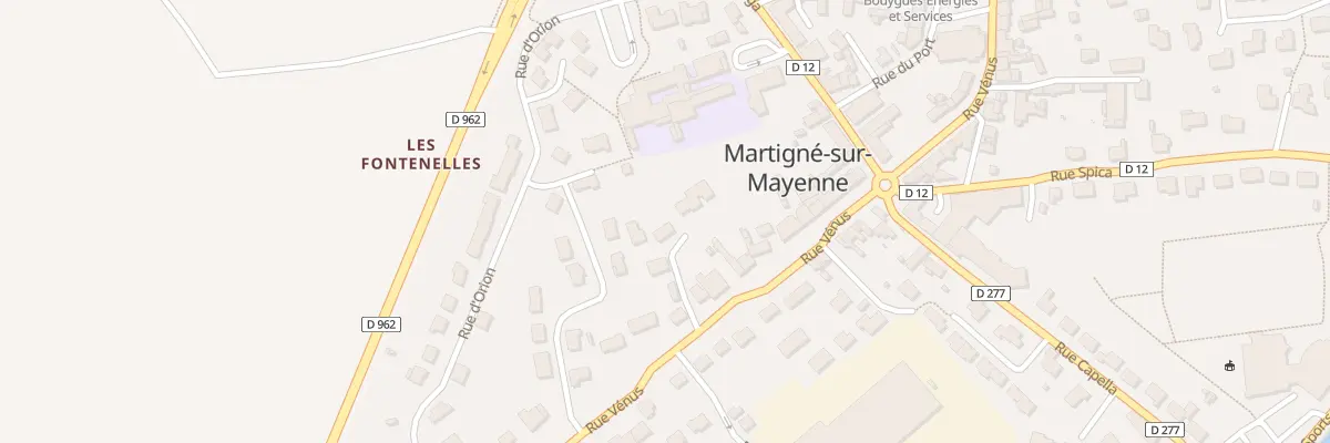 Plan du 30A Rue Venus à Martigné-sur-Mayenne