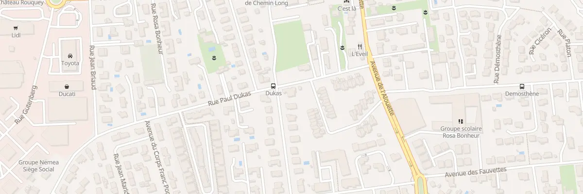Plan du 18 Rue Paul Dukas à Mérignac