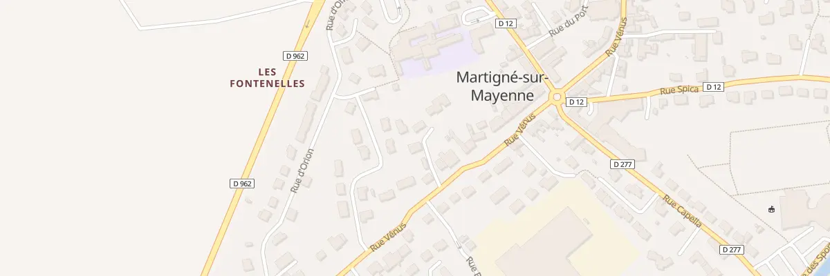 Plan du 30 Rue Venus à Martigné-sur-Mayenne