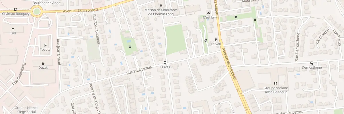 Plan du 15 Rue Paul Dukas à Mérignac